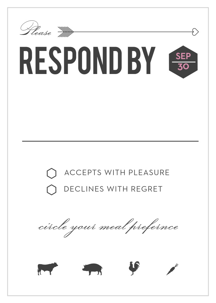 Just My Type Response Cards