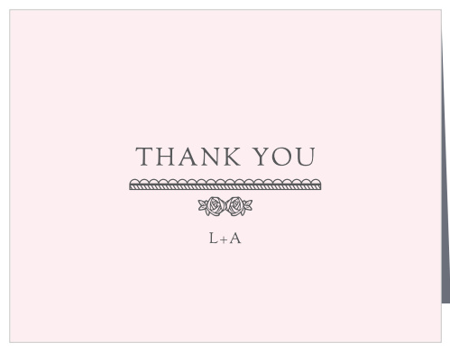 Make sure your guests know how much you appreciate them using our Rosette Border Thank You Cards.