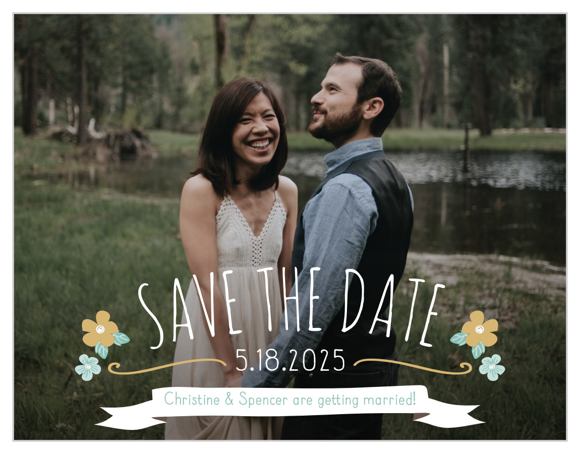 Live & Love Foil Save the Date Cards