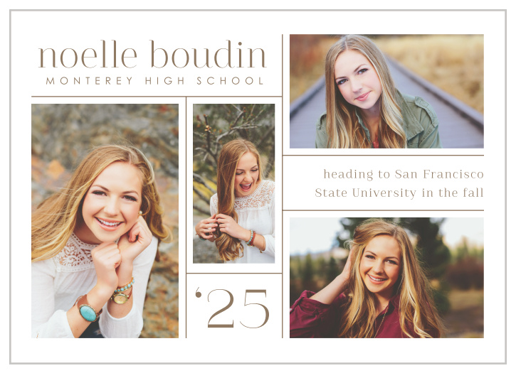 Our College Collage Graduation Announcement is the perfect way to share your big achievement.