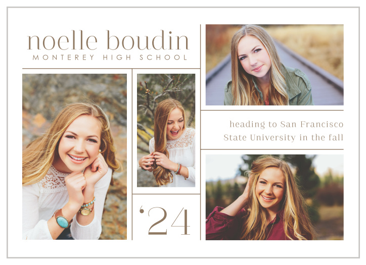 Our College Collage Graduation Announcement is the perfect way to share your big achievement.