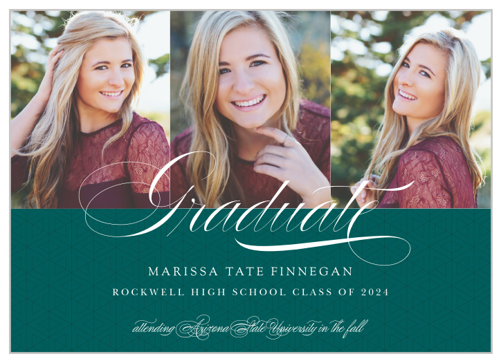 Sophistication meets style with the The Highly Sophisticated Graduation Announcement. 