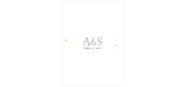 The Brooklyn Loft Belly Bands are decorated with graphics of artfully applied watercolor splatters.