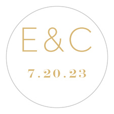 Modern Gold Foil Wedding Stickers are fantastic for sealing envelopes, decorating your wedding stationery, and as beautiful mementos of your wedding day.