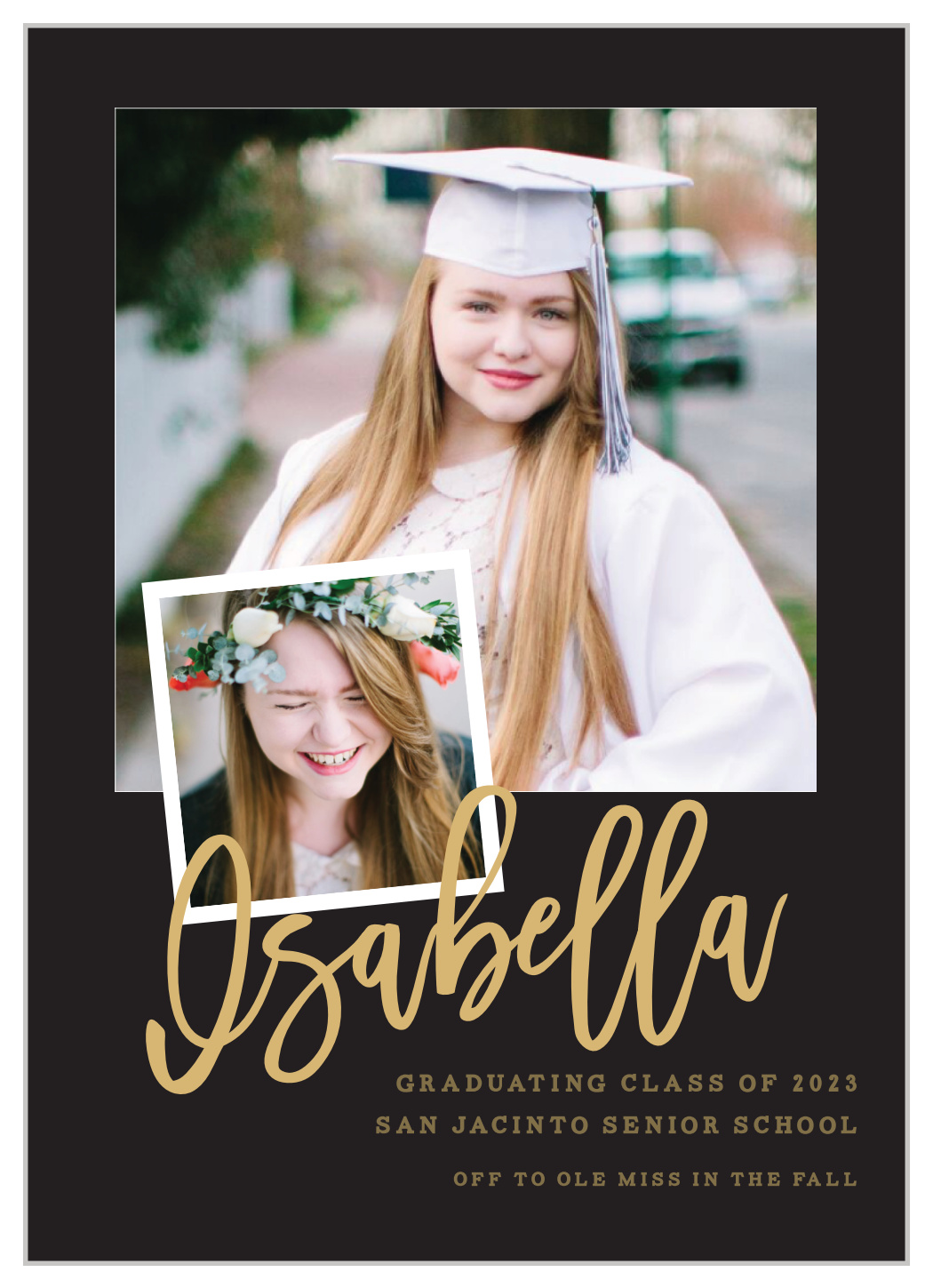 Memorable Photo Overlay - Graduation Announcements by BasicInvite