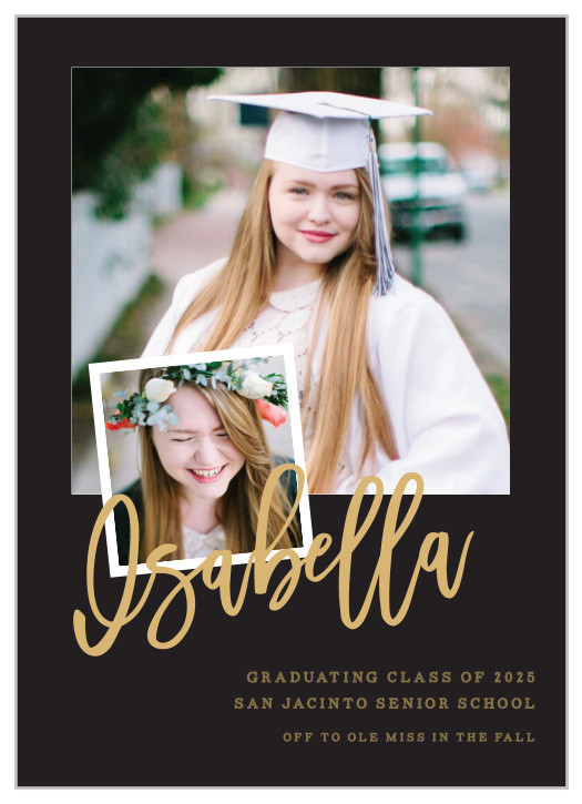 The Memorable Photo Overlay Graduation Announcement is all about you.