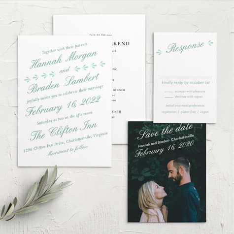 Fresh Breeze Wedding Invitations