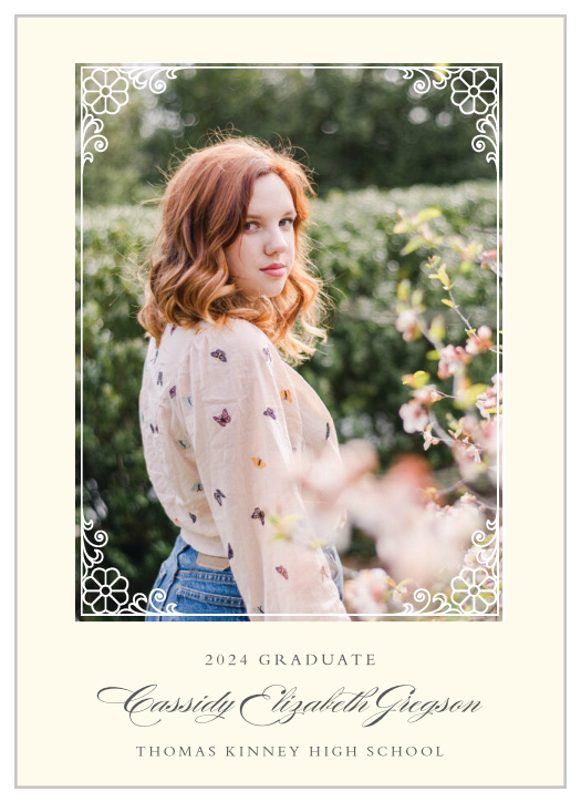 Add a little fun into your graduation announcements with The Perfectly Framed Graduation Announcement.  