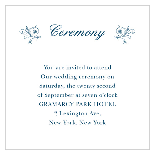 The beauty is in the details for the Sweet Antiquity Ceremony Cards!