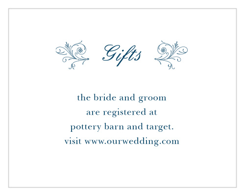 Sweet Antiquity Registry Cards