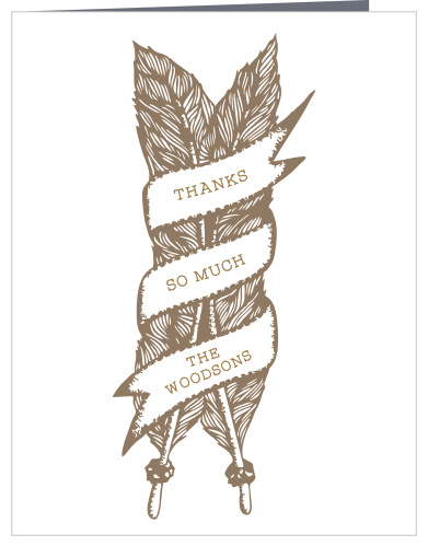 Say thank you in a manner that truly means something with our Fly Away Wedding Thank You Cards.