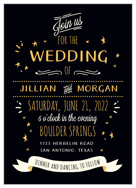 Let the "Good Times" roll with these vivacious wedding invitations, as well as the rest of the Good Times wedding suite!