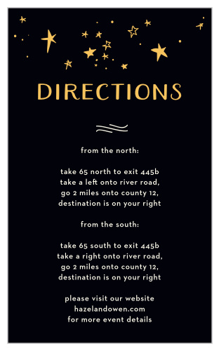 Let the "Good Times" roll with these vivacious direction cards, as well as the rest of the Good Times wedding suite!