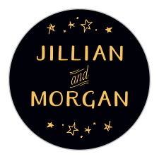 Let the "Good Times" roll with these vibrant wedding stickers designed for you to share with your guests to spread the love and excitement of your union!