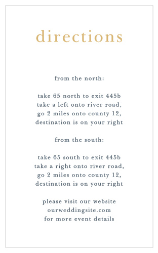 Add your design touch to the Brushstroke Bliss Foil Direction Cards.