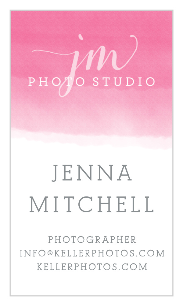 Ombre Logo Business Cards