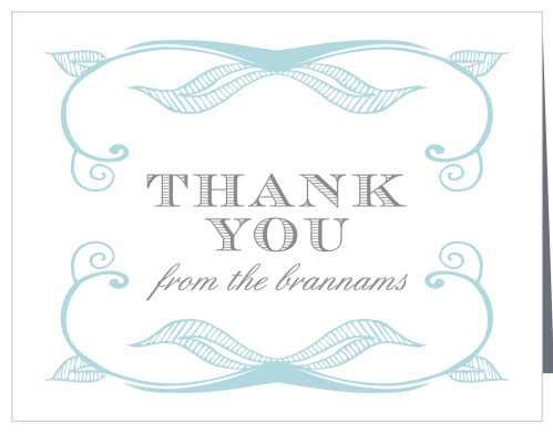 Make sure that your guests feel appreciated after the fact with our beautifully designed Hand Drawn Frame Thank You Cards.