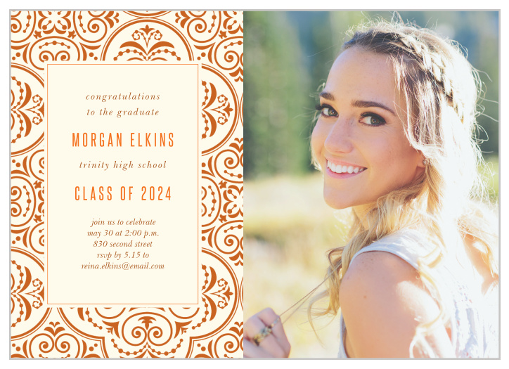 The Far Away Graduation Invitation is a one of a kind grad announcement that is sure to impress your friends and family.