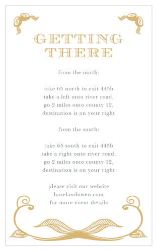 Ensure that none of your guests get lost along the way with our stunning Hand Drawn Foil Frame Direction Cards.