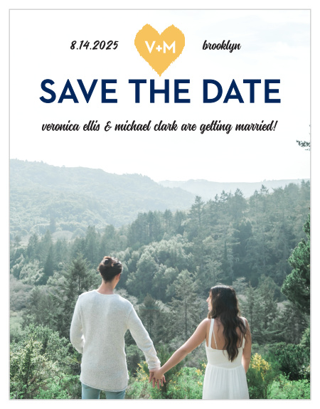 Ensure that your friends and family know when your wedding will be using the Common Thread Save-the-Date Cards.