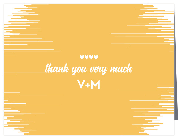 Make sure your guests know how much you appreciate them using the Common Thread Thank You Cards.