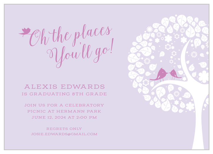 Leaving The Nest Graduation Invitations are the perfect way to announce that your little baby bird is leaving the nest and headed off to bigger and better things! 