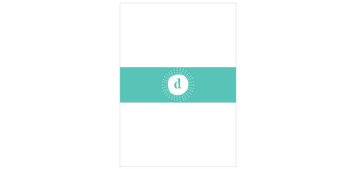 Designed to cleanly package the rest of your wedding suite, the By the Sea Belly Bands are customizable and features a sublime coastal emblem!