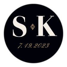 The Deco Glam Foil Wedding Stickers are arguably funnest items from the wedding suite! Give them to your guests to help further memorialize and celebrate your union! 