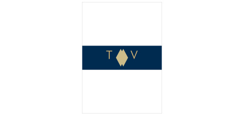 These rich navy Modern Deco Foil Belly Bands are made to cleanly package your Modern Deco wedding suite and complete the overall design.