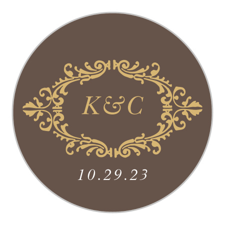 Lace Couture Foil Wedding Stickers