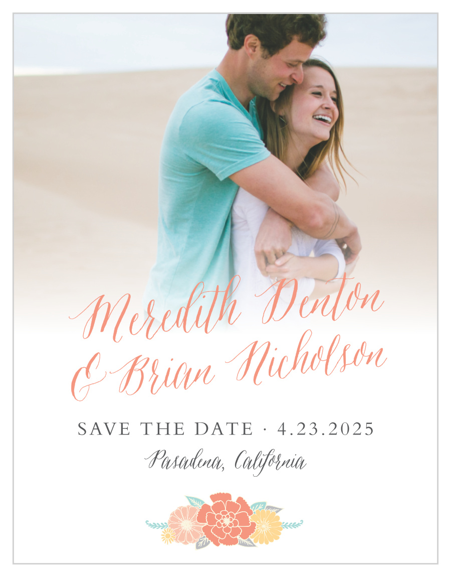 Sweet Bloom Save the Date Cards