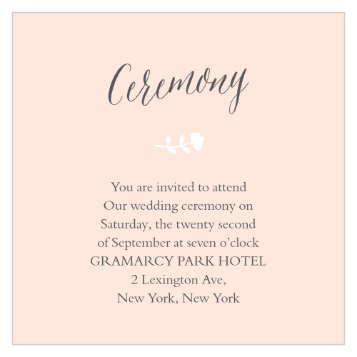 Our Sweet Bloom Ceremony Cards are the best way to ensure that your ceremony is as small and intimate as you'd like.