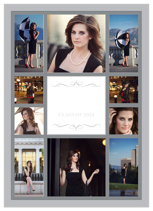 The Sophisticated Collage Graduation Announcement is the epitome of class and style.