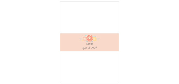 Featuring an elongated version of the design on our Sweet Bloom Stickers, Sweet Bloom Belly Bands are essential for the classic, elegant look that you want.