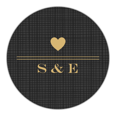 Rustic Chic Foil Wedding Stickers