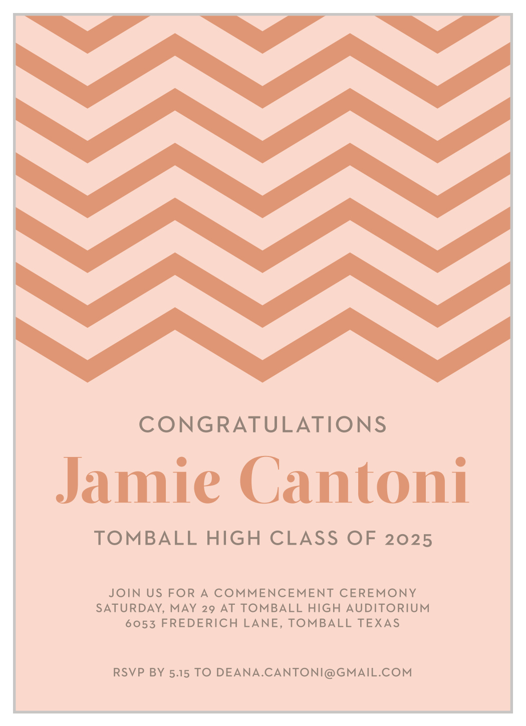 Island Cap Graduation Invitations