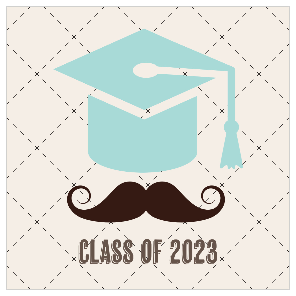 Mustache Cap Graduation Invitation by Basic Invite Mustache Cap Graduation Invitation by Basic Invite
