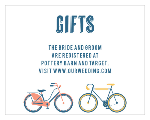 Our City Life Registry Cards are a beautiful way to guide your guests to the location of your registry and ensure that you get the gifts you actually want and need.