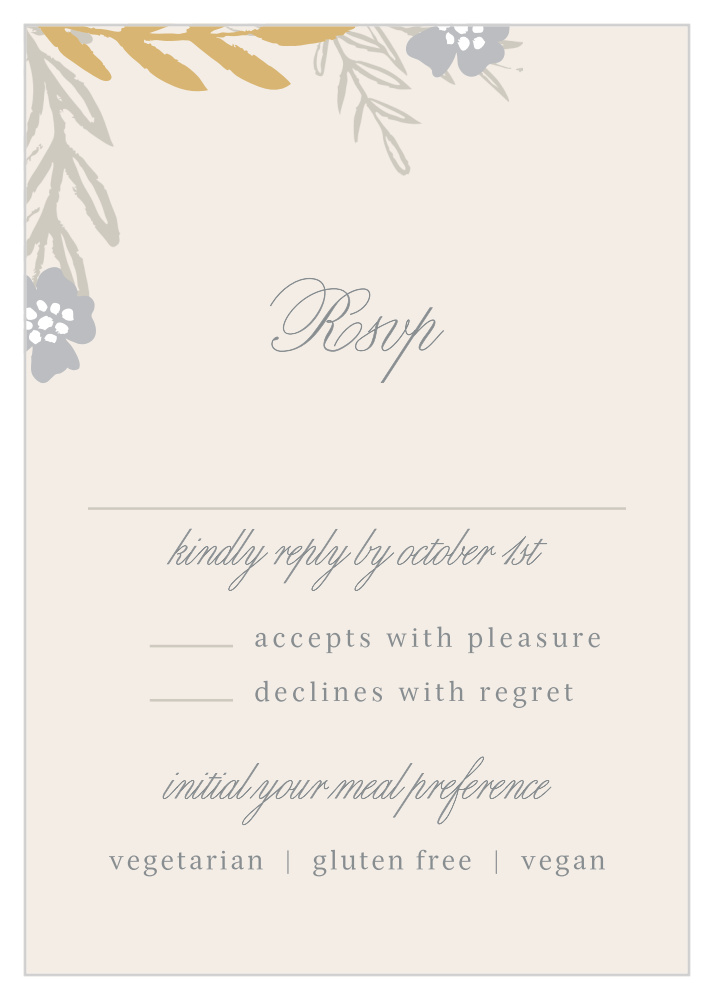 Glimmering Garland Foil Response Cards