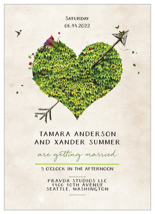 Your guests will adore the Rustic Heartchery Wedding Invitations once they receive them.