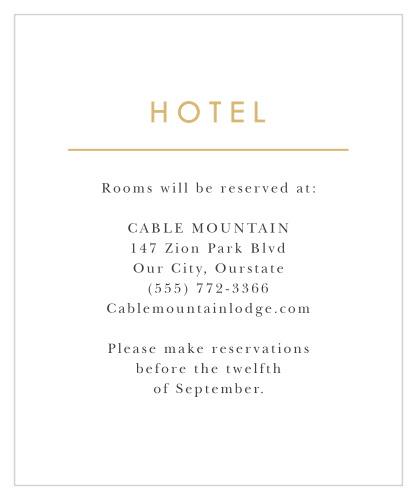 Double Hearts Accommodation Cards