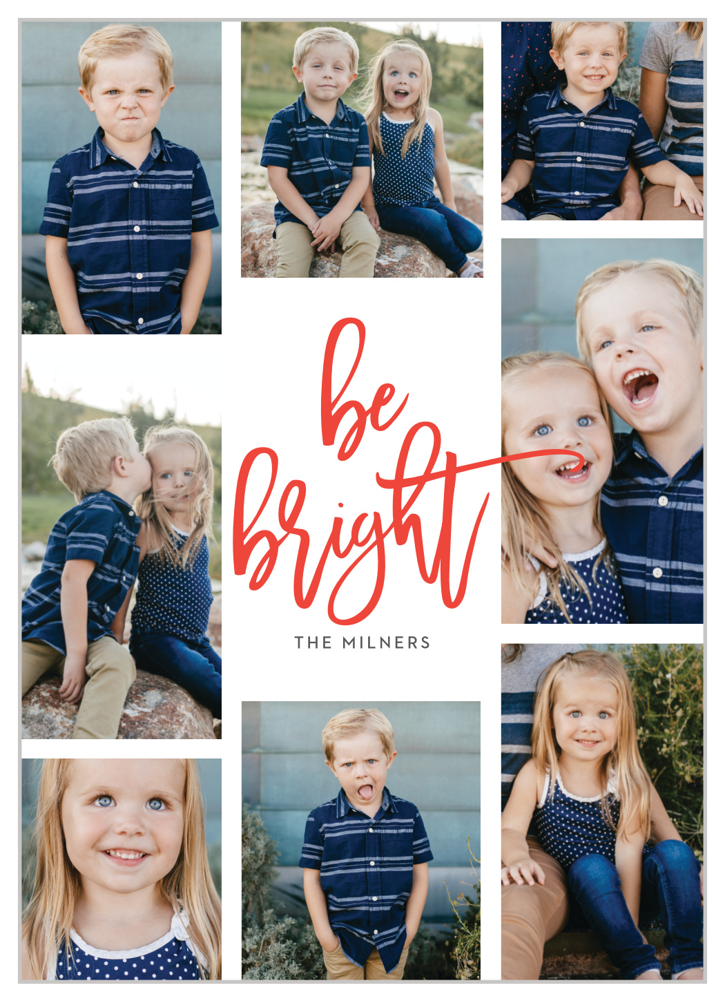 Insta Grid Photo Holiday Cards
