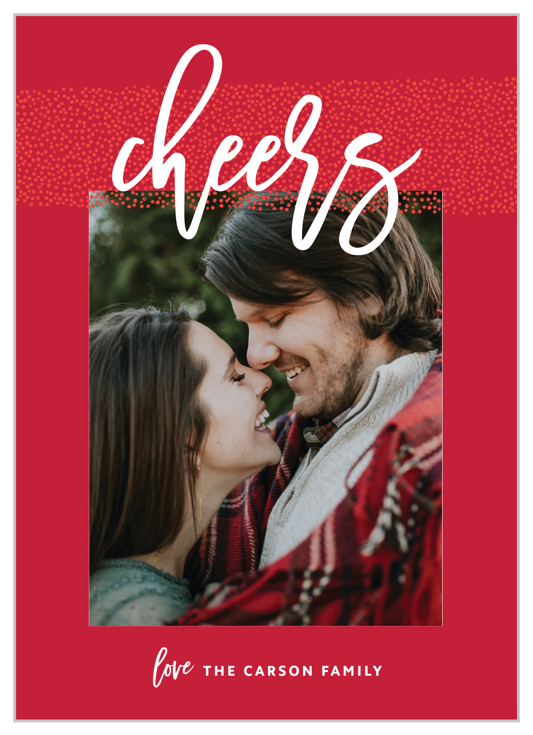 Dotty Cheers Photo Holiday Cards