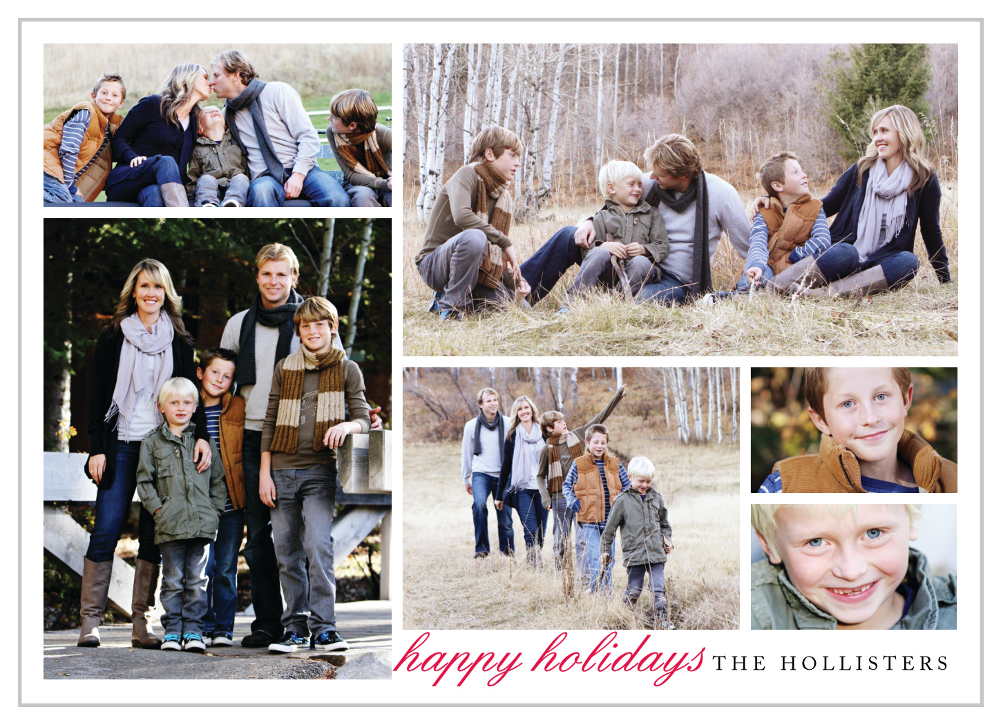 Simple Gallery Photo Holiday Cards