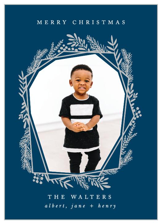 Modern and a touch classic, the Pine Frame Foil Photo Christmas Cards are perfect to share your warm wishes this Christmas season!