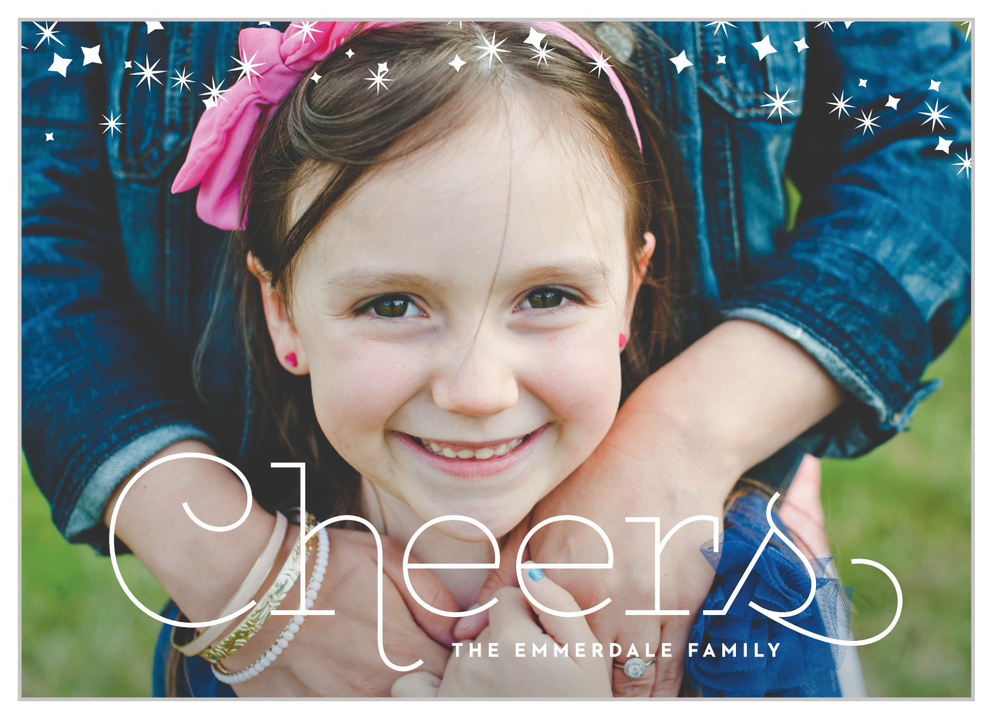 Sparkle Cheer Photo Holiday Cards