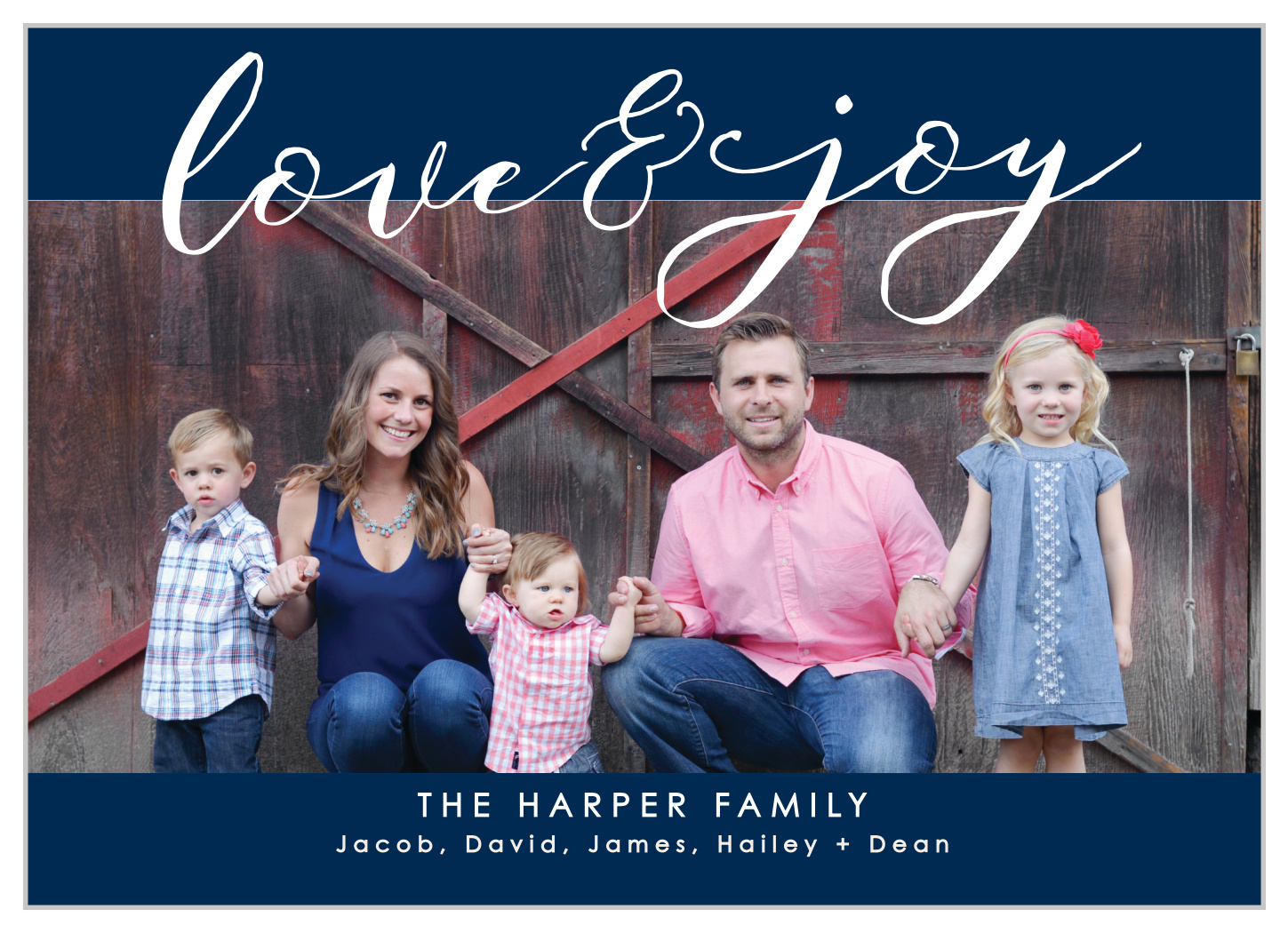 Love & Joy Photo Holiday Cards