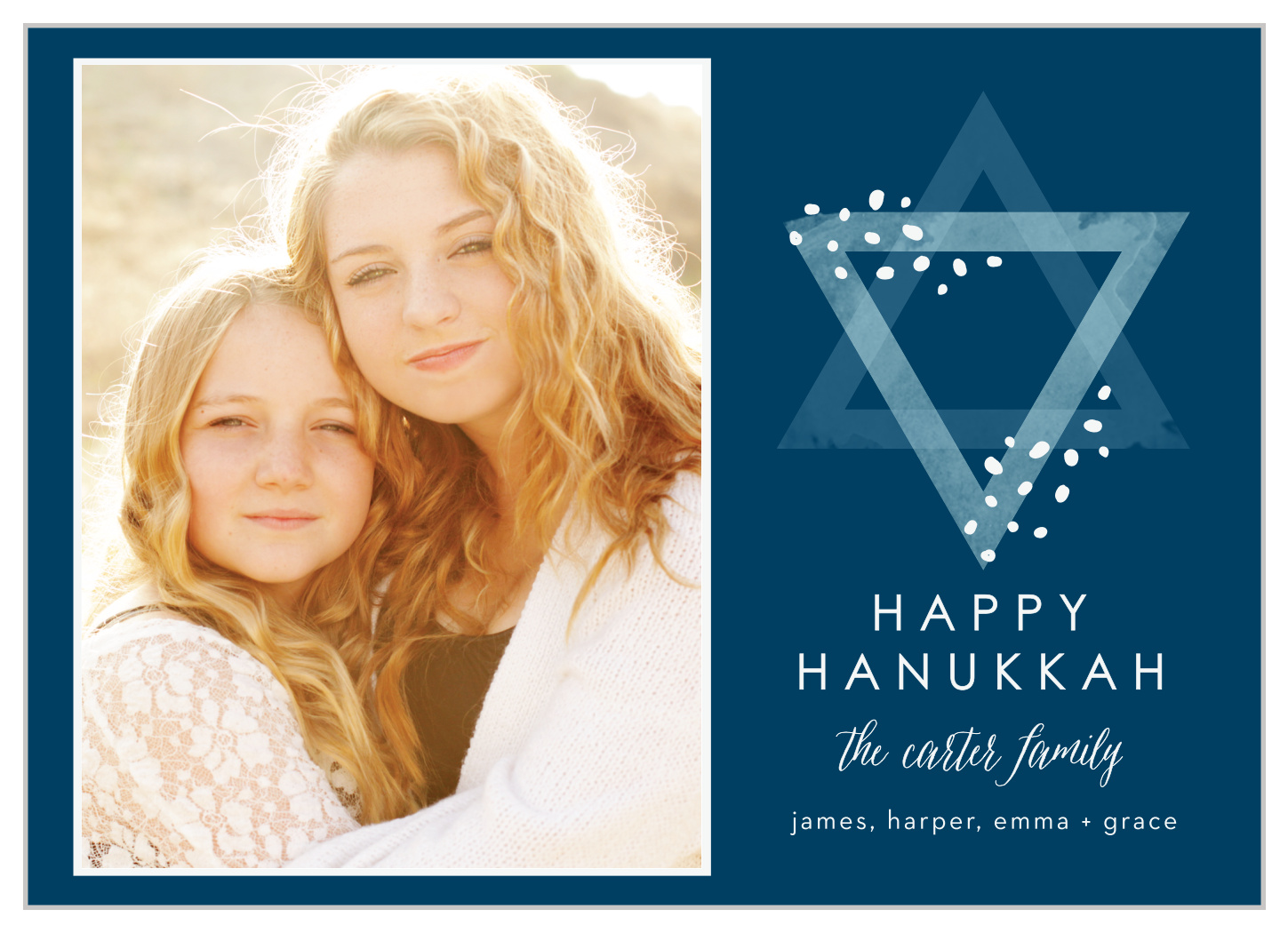 Happy Photo Hanukkah Cards