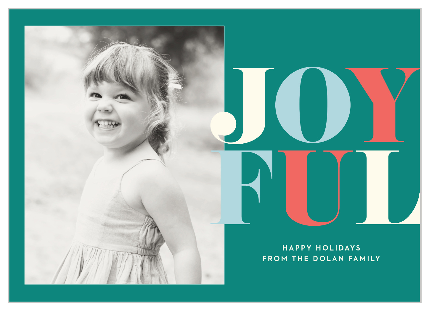 Chic Didone Photo Holiday Cards