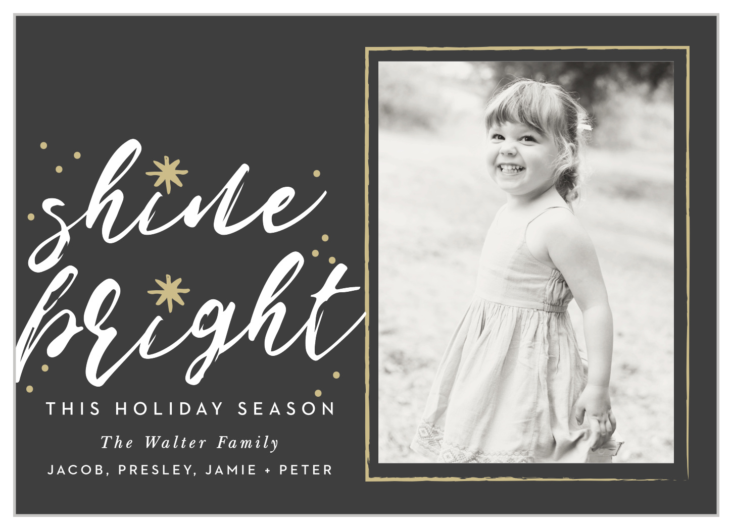 Shine Bright Photo Holiday Cards